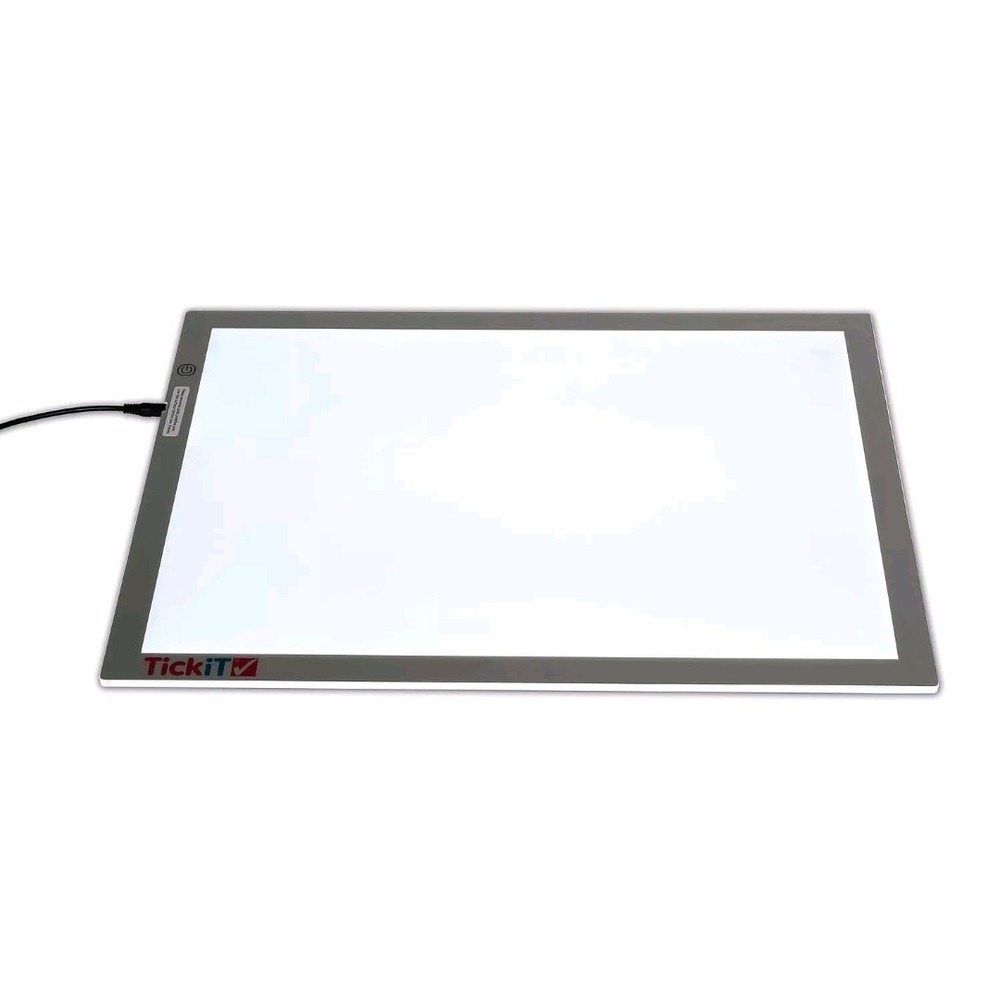 Tickit Ultra Bright LED Light Panel Sensory Play Home School Art Tracing Box